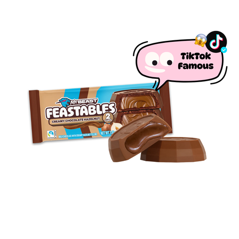 Mr Beast Feastables 2 Cups Creamy Chocolat Hazelnut
