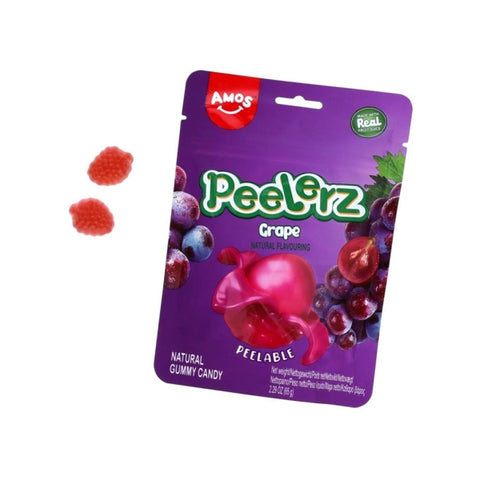 Amos Peelerz Gummy Candy - Grape