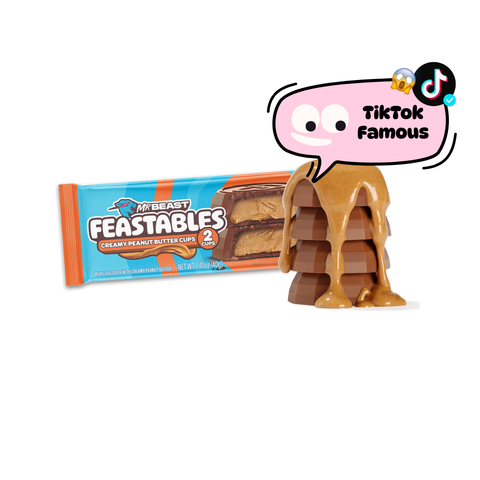 Mr Beast Feastables 2 Cups Creamy Peanut Butter