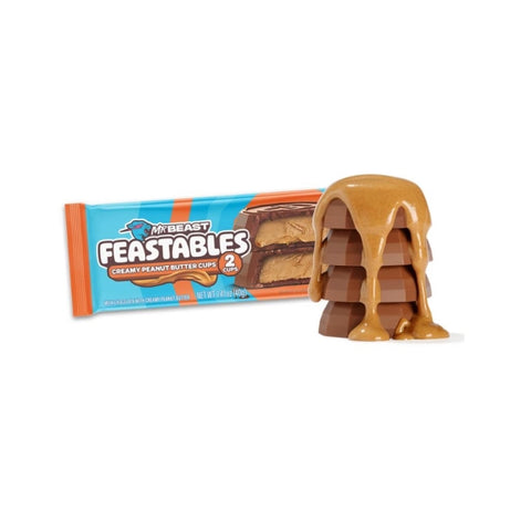 Mr Beast Feastables 2 Cups Creamy Peanut Butter