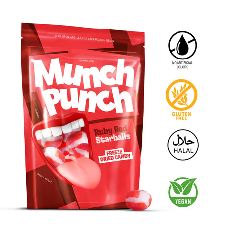 Munch Punch - Ruby Red Starball freeze dried candy
