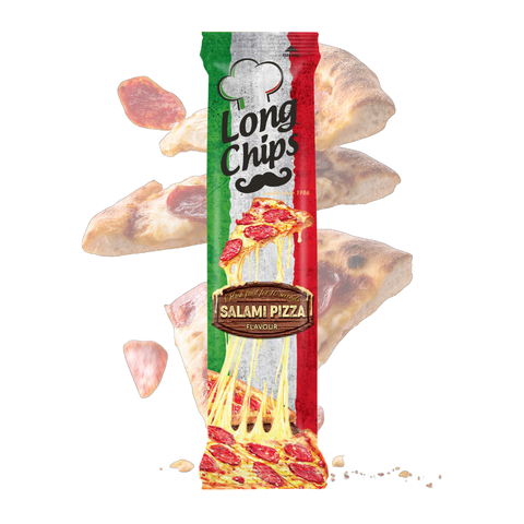 Long Chips Salami Pizza